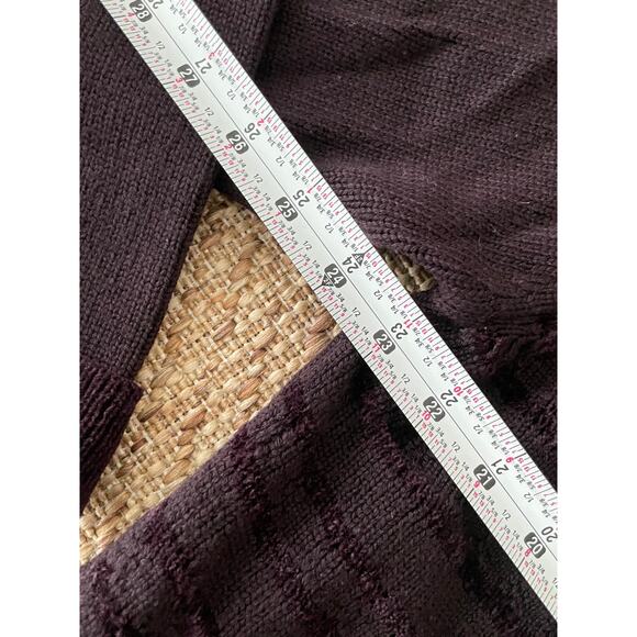 Vtg. Lord & Taylor Wool Blend purple Cardigan Sz 1X button up sweater - Picture 6 of 8